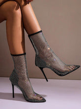 Strass-Mesh-Absätze